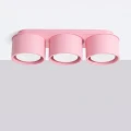 Lampa sufitowa różowa 3-punktowa MODO 3xGX53 do salonu SL.2468 SOLLUX