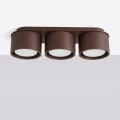 Lampa sufitowa z 3 kloszami tubkami MODO 3xGX53 brązowa do salonu SL.2484 SOLLUX