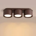 Lampa sufitowa z 3 kloszami tubkami MODO 3xGX53 brązowa do salonu SL.2484 SOLLUX