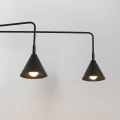 Kinkiet NOX 2 czarny z włącznikiem SL.2507 SOLLUX