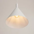 Lampa wisząca NOX 25 biała - designerski stożek do salonu, jadalni SL.2521 SOLLUX