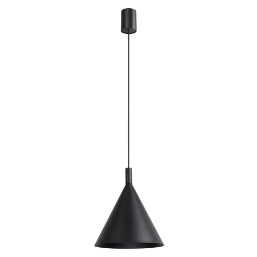 Nowoczesna czarna lampa wisząca NOX 25 - stożkowy klosz do kuchni SL.2522 SOLLUX