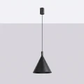 Nowoczesna czarna lampa wisząca NOX 25 - stożkowy klosz do kuchni SL.2522 SOLLUX