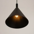 Nowoczesna czarna lampa wisząca NOX 25 - stożkowy klosz do kuchni SL.2522 SOLLUX