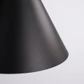 Nowoczesna czarna lampa wisząca NOX 25 - stożkowy klosz do kuchni SL.2522 SOLLUX