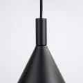 Nowoczesna czarna lampa wisząca NOX 25 - stożkowy klosz do kuchni SL.2522 SOLLUX