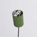 Nowoczesna lampa wisząca NOX 25 oliwkowa - klosz stożek 1xE27 SL.2525 SOLLUX