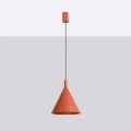 Nowoczesna lampa wisząca NOX 25 - ochra czerwona, idealna do jadalni SL.2526 SOLLUX
