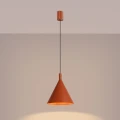 Nowoczesna lampa wisząca NOX 25 - ochra czerwona, idealna do jadalni SL.2526 SOLLUX