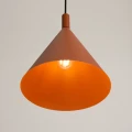 Nowoczesna lampa wisząca NOX 25 - ochra czerwona, idealna do jadalni SL.2526 SOLLUX