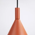 Nowoczesna lampa wisząca NOX 25 - ochra czerwona, idealna do jadalni SL.2526 SOLLUX