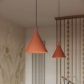 Nowoczesna lampa wisząca NOX 25 - ochra czerwona, idealna do jadalni SL.2526 SOLLUX