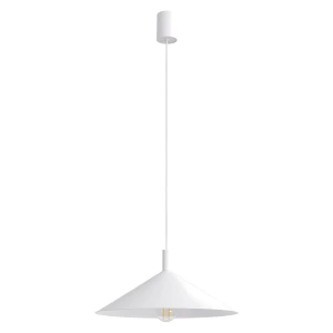 Lampa wisząca NOX 40 biała - nowoczesny stożkowy klosz 40cm 1xE27 SL.2536 SOLLUX
