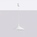 Lampa wisząca NOX 40 biała - nowoczesny stożkowy klosz 40cm 1xE27 SL.2536 SOLLUX