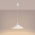 Lampa wisząca NOX 40 biała - nowoczesny stożkowy klosz 40cm 1xE27 SL.2536 SOLLUX