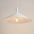 Lampa wisząca NOX 40 biała - nowoczesny stożkowy klosz 40cm 1xE27 SL.2536 SOLLUX