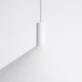 Lampa wisząca NOX 40 biała - nowoczesny stożkowy klosz 40cm 1xE27 SL.2536 SOLLUX