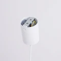 Lampa wisząca NOX 40 biała - nowoczesny stożkowy klosz 40cm 1xE27 SL.2536 SOLLUX
