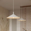 Lampa wisząca NOX 40 biała - nowoczesny stożkowy klosz 40cm 1xE27 SL.2536 SOLLUX