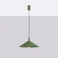 Designerska lampa wisząca NOX 40 oliwkowa - stożkowy klosz 1xE27 SL.2540 SOLLUX
