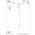Nowoczesna lampa wisząca NOX 40 - stożek idealny do salonu SL.2541 SOLLUX