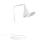 Designerska biała lampa biurkowa NOX z ruchomym kloszem 1xE14 SL.2566 SOLLUX