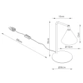 Lampa biurkowa NOX ochra czerwona SL.2571 SOLLUX
