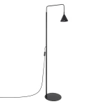 Nowoczesna lampa podłogowa NOX czarna - elegancka, smukła 1xE14 SL.2582 SOLLUX