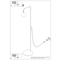Lampa podłogowa NOX ochra czerwona SL.2586 SOLLUX