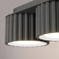 Potrójna lampa sufitowa czarna AURA 3xGX53 ryflowane klosze SL.2629 SOLLUX
