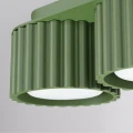 Plafon z ryflowanymi kloszami AURA zielony oliwkowy 3xGX53 SL.2631 SOLLUX