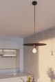 Lampa wisząca FLAVIO czarna E27 1x60W IP20 SL.0853 SOLLUX