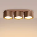 Plafon potrójnyAURA kolor mocca 3xGX53 ryflowane klosze SL.2633 SOLLUX