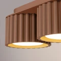 Plafon potrójnyAURA kolor mocca 3xGX53 ryflowane klosze SL.2633 SOLLUX