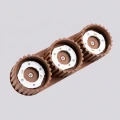 Plafon potrójnyAURA kolor mocca 3xGX53 ryflowane klosze SL.2633 SOLLUX