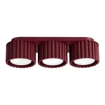 Lampa sufitowa AURA burgundowa 3xGX53 do sypialni SL.2636 SOLLUX