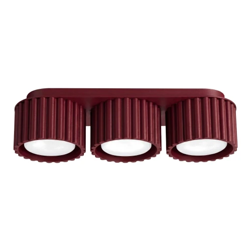 Lampa sufitowa AURA burgundowa 3xGX53 do sypialni SL.2636 SOLLUX