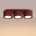 Lampa sufitowa AURA burgundowa 3xGX53 do sypialni SL.2636 SOLLUX
