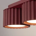 Lampa sufitowa AURA burgundowa 3xGX53 do sypialni SL.2636 SOLLUX