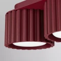 Lampa sufitowa AURA burgundowa 3xGX53 do sypialni SL.2636 SOLLUX