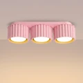 Różowy plafon, lampa sufitowa AURA 3xGX53 do nowoczesnego wnętrza SL.2638 SOLLUX