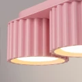 Różowy plafon, lampa sufitowa AURA 3xGX53 do nowoczesnego wnętrza SL.2638 SOLLUX