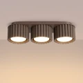 3-punktowa lampa sufitowa brązowa AURA 3xGX53 ryflowane klosze SL.2642 SOLLUX