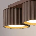 3-punktowa lampa sufitowa brązowa AURA 3xGX53 ryflowane klosze SL.2642 SOLLUX