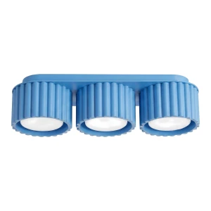 Błękitny plafon, lampa sufitowa AURA 3xGX53 do salonu SL.2643 SOLLUX