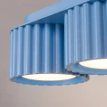 Błękitny plafon, lampa sufitowa AURA 3xGX53 do salonu SL.2643 SOLLUX