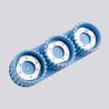 Błękitny plafon, lampa sufitowa AURA 3xGX53 do salonu SL.2643 SOLLUX