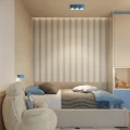 Błękitny plafon, lampa sufitowa AURA 3xGX53 do salonu SL.2643 SOLLUX