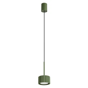 Lampa wisząca AURA kolor zielona oliwka 1xGx53 nad wyspę kuchenną SL.2679 SOLLUX