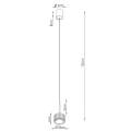 Lampa wisząca AURA 1 żółta Gx53 SL.2688 SOLLUX